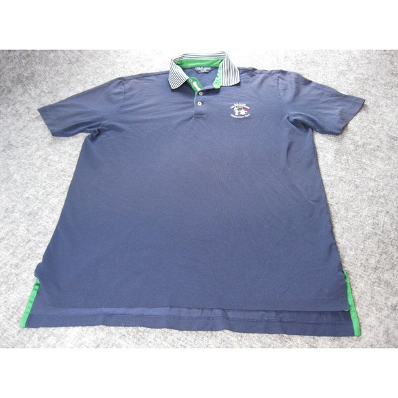 Polo Golf Ralph Lauren Shirt Men Large Blue Stripe Pinehurst US Open 2014 - Picture 2 of 16